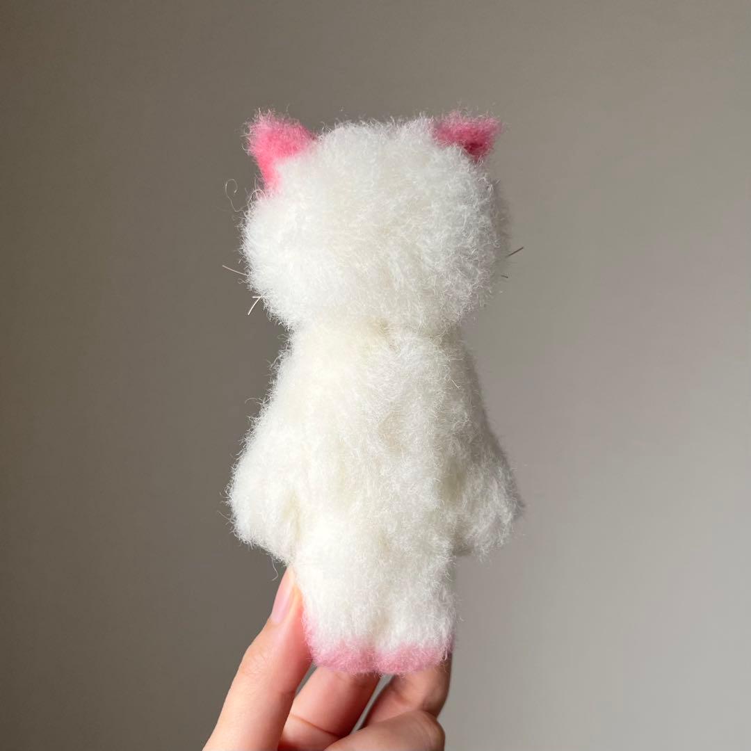 宇宙ネコ　ピンク　猫　ぬいぐるみ　作家　テディベア　アートドール　ハンドメイド