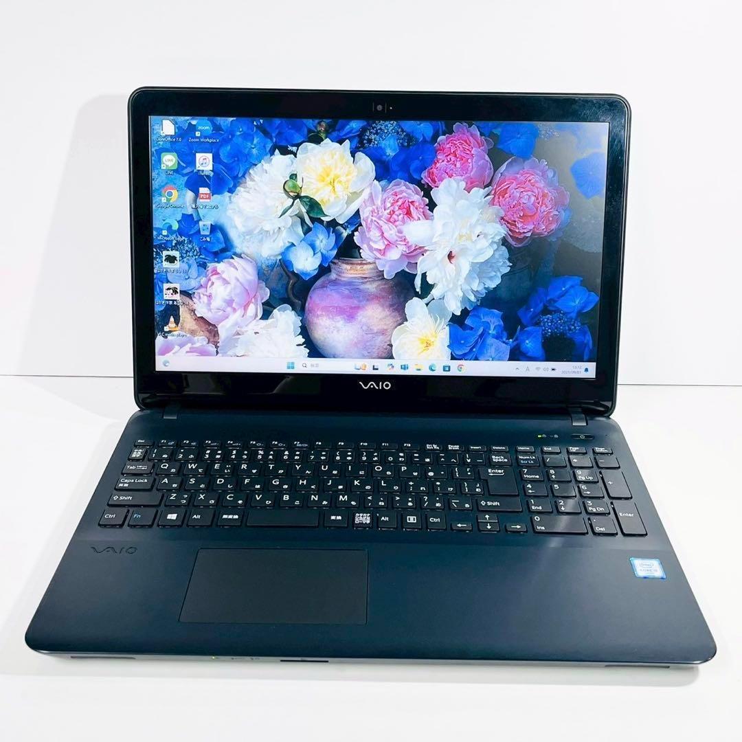 人気VAIO✨ノートパソコン 大画面 DVD カメラ SSD Win11 PC
