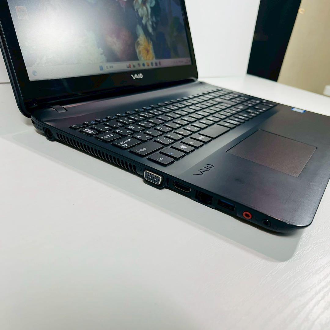人気VAIO✨ノートパソコン 大画面 DVD カメラ SSD Win11 PC