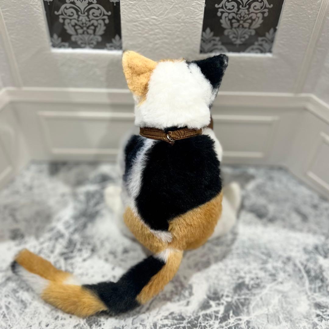 連れ歩き三毛猫ぬいぐるみ