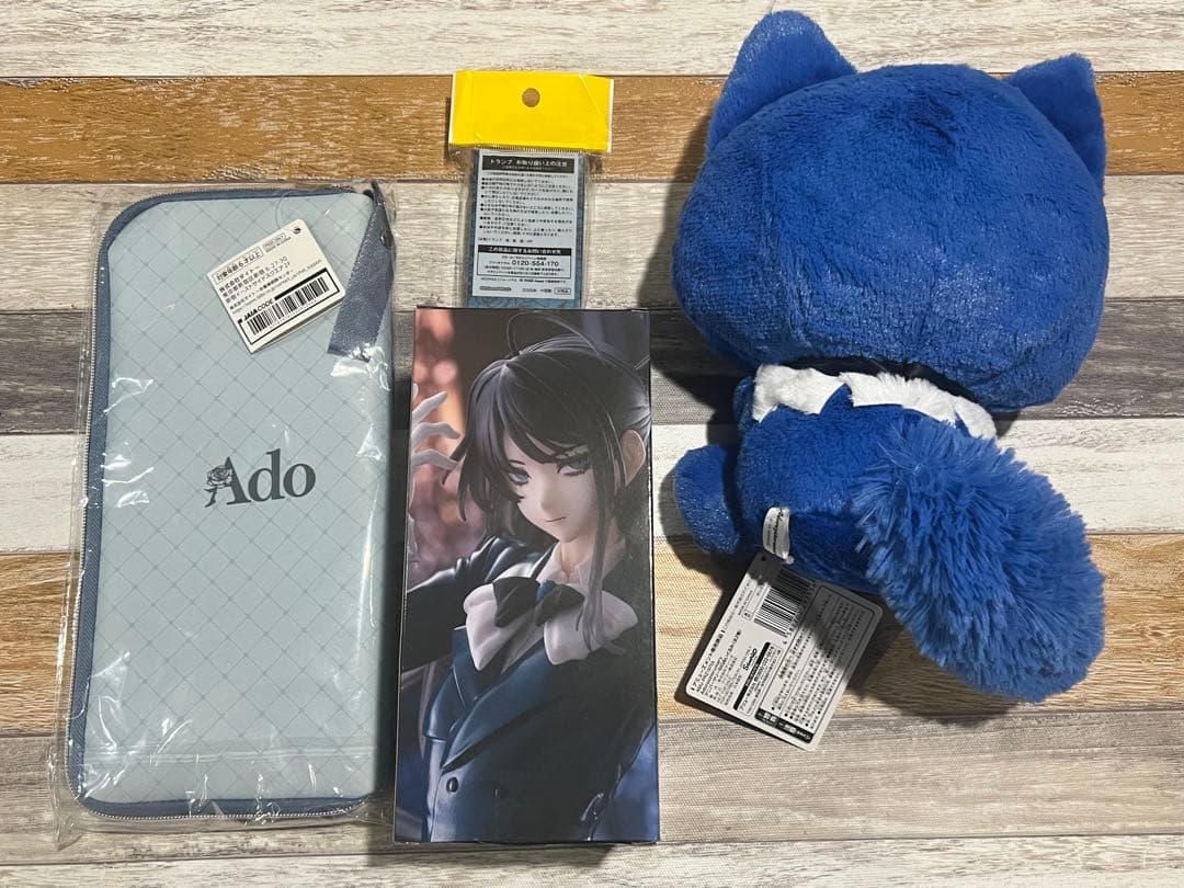 Adoグッズ フィギュア+ペンライトケース+ぬいぐるみ+トランプ 4点セット