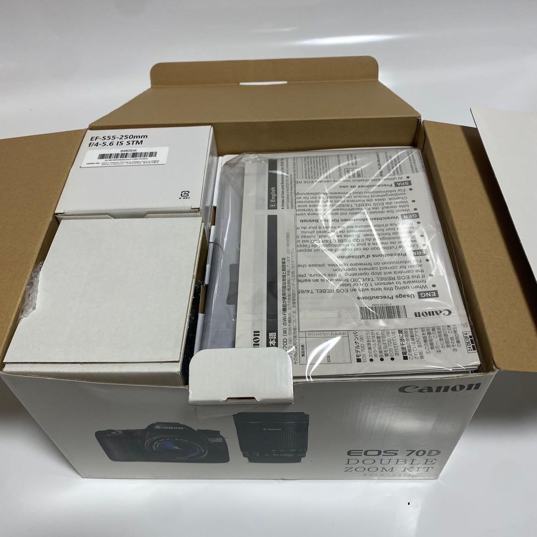 美品✨CANON EOS 70D ダブルズームレンズキット　Wi-Fi機能搭載