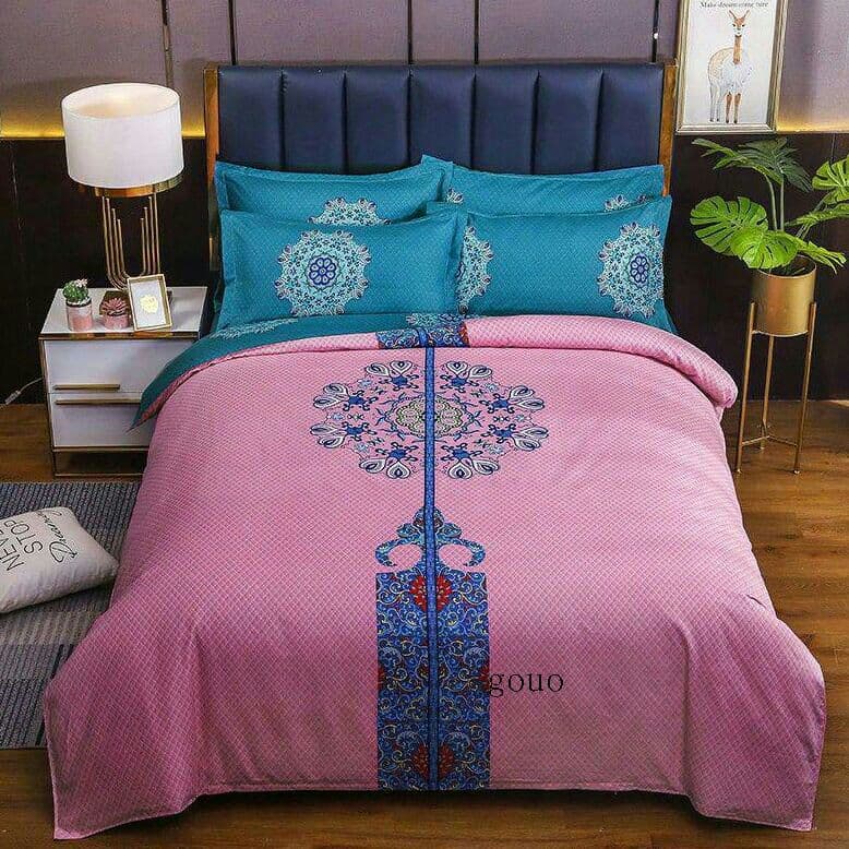 ベッドスカート4点セットベッド用品厚手磨き4点セットシーツ3点セットX