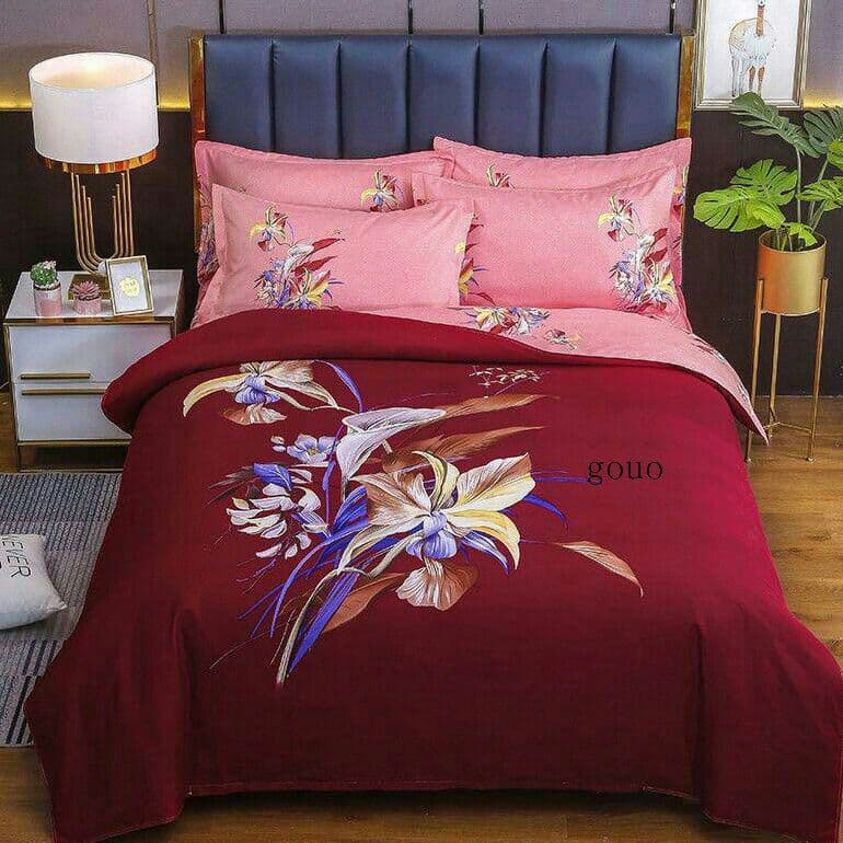 ベッドスカート4点セットベッド用品厚手磨き4点セットシーツ3点セットX