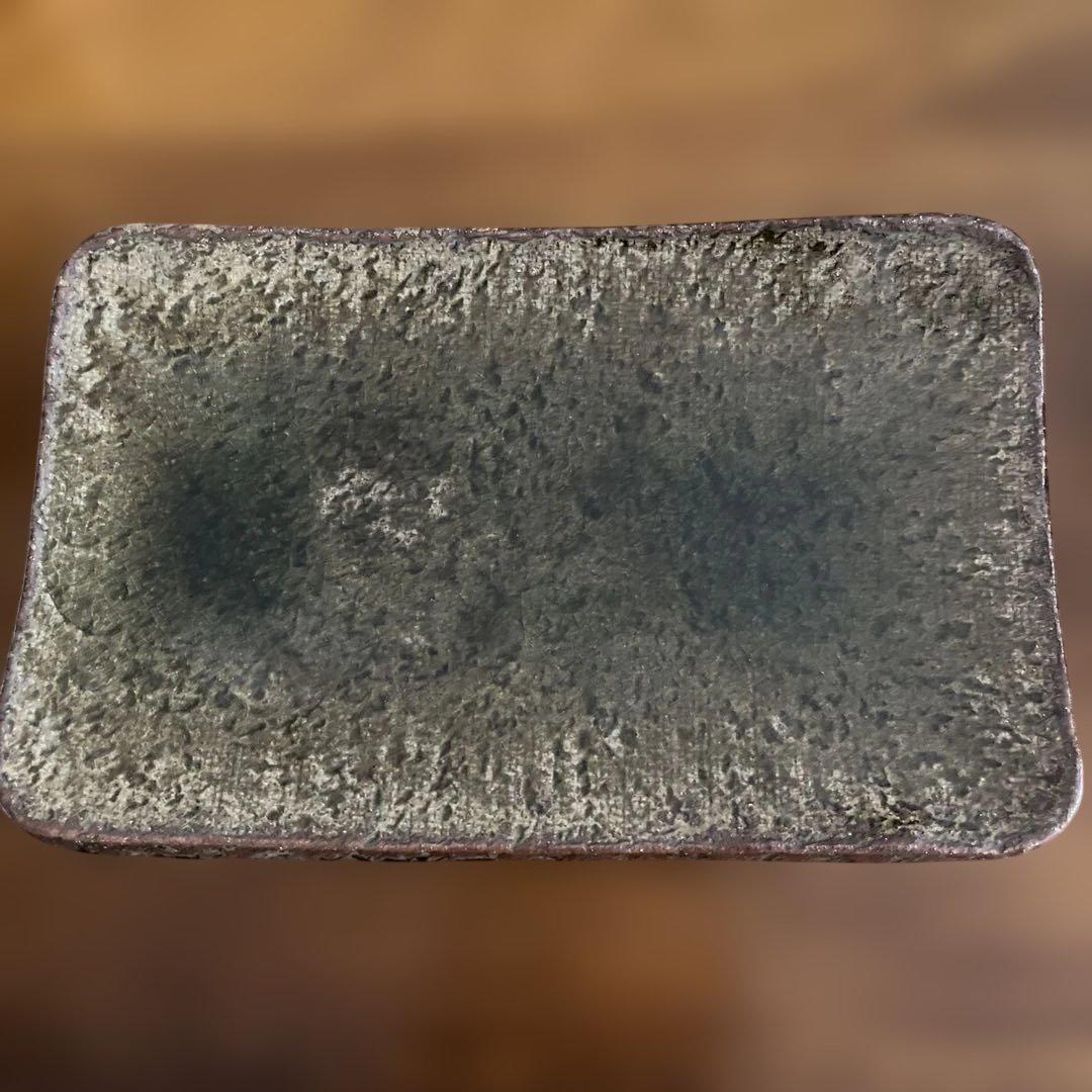 信楽焼窯元：白道窯（川口隆之氏）　陶器　平皿 木箱付き