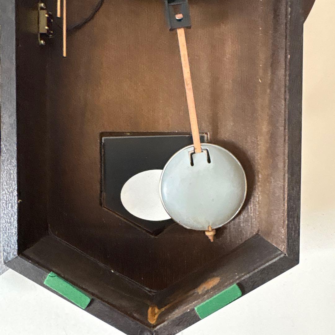 シチズンクオーツ　振り子式壁掛け時計 木製　ジャンク　レトロ