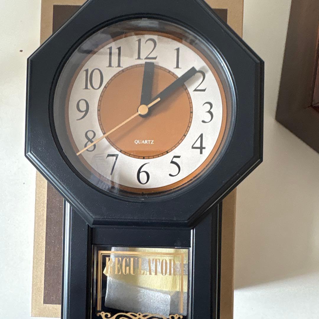 シチズンクオーツ　振り子式壁掛け時計 木製　ジャンク　レトロ