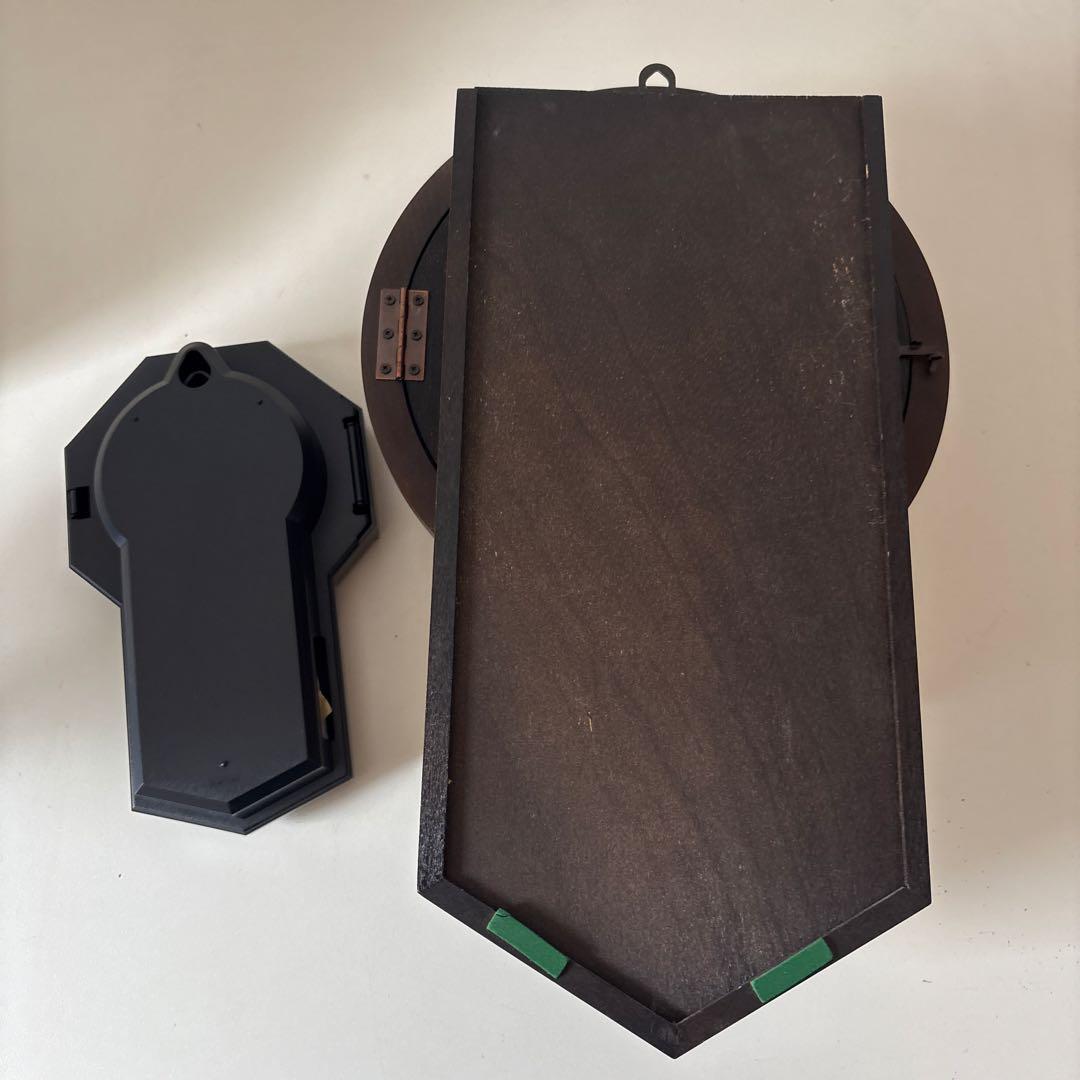 シチズンクオーツ　振り子式壁掛け時計 木製　ジャンク　レトロ