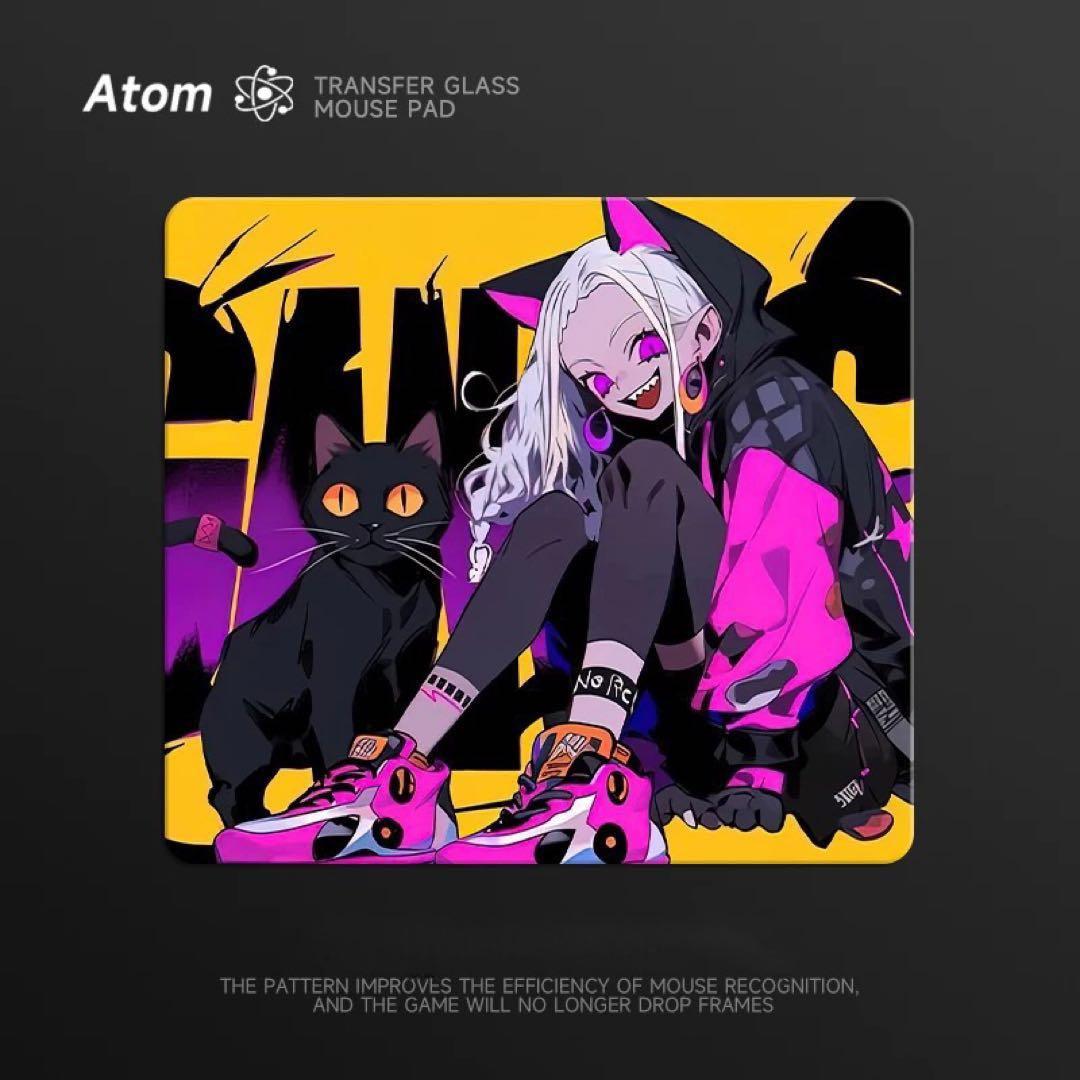 Atom ゲーミングガラスマウスパッド【T】新品