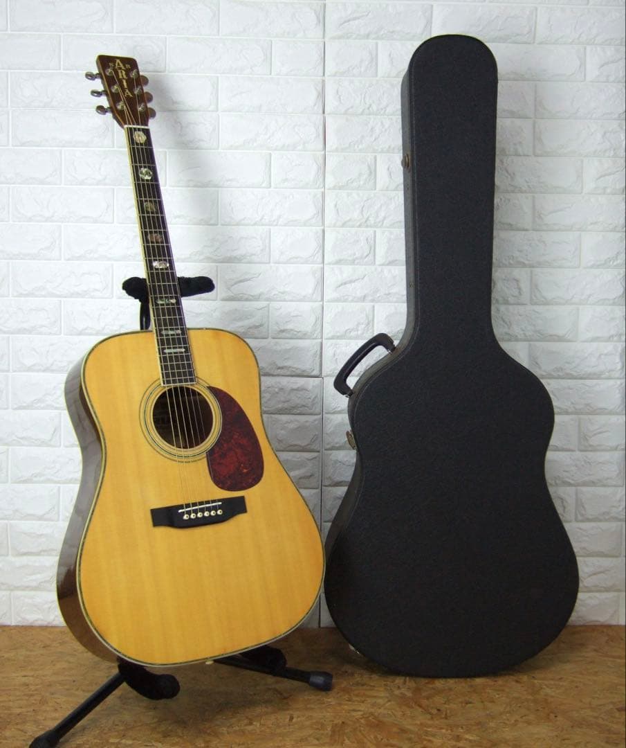 ARIA KW-3 アコースティックギター 日本製 ハードケース付き