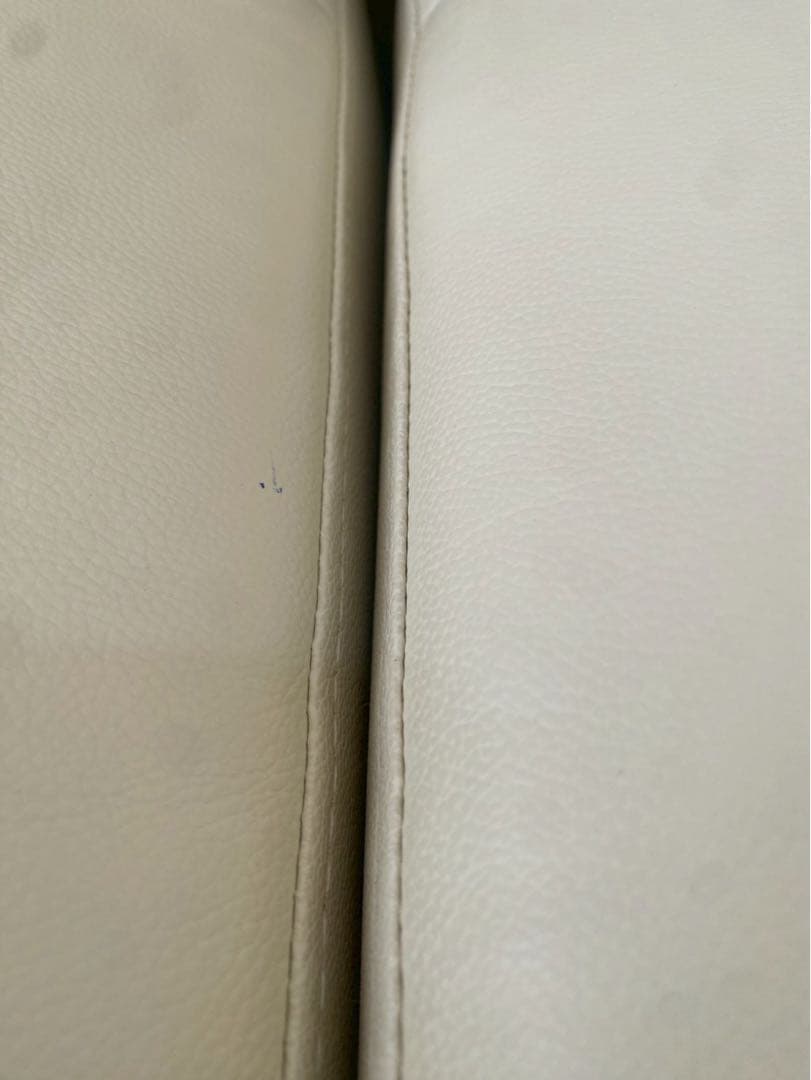 Ａ【分割発送・Ａ+Ｂ2点同時購入必須】オフホワイトL字 カウチソファ部分