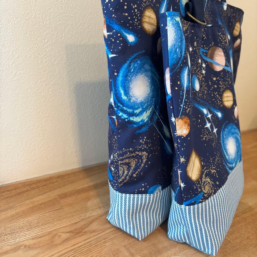 あっさん⭐︎様　入園入学3点セット　宇宙柄　撥水加工生地　ハンドメイド
