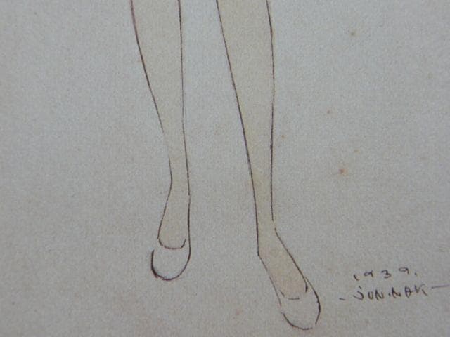 昭和レトロ、中原淳一、【赤いワンピース】、美少女、年代物・希少画集画