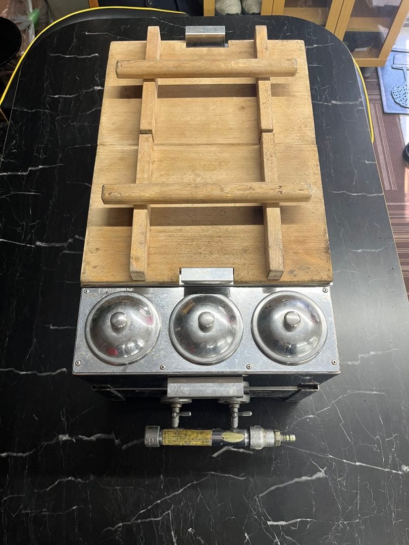 業務用 ガス式 おでん鍋 木製フタ付き 3仕切り