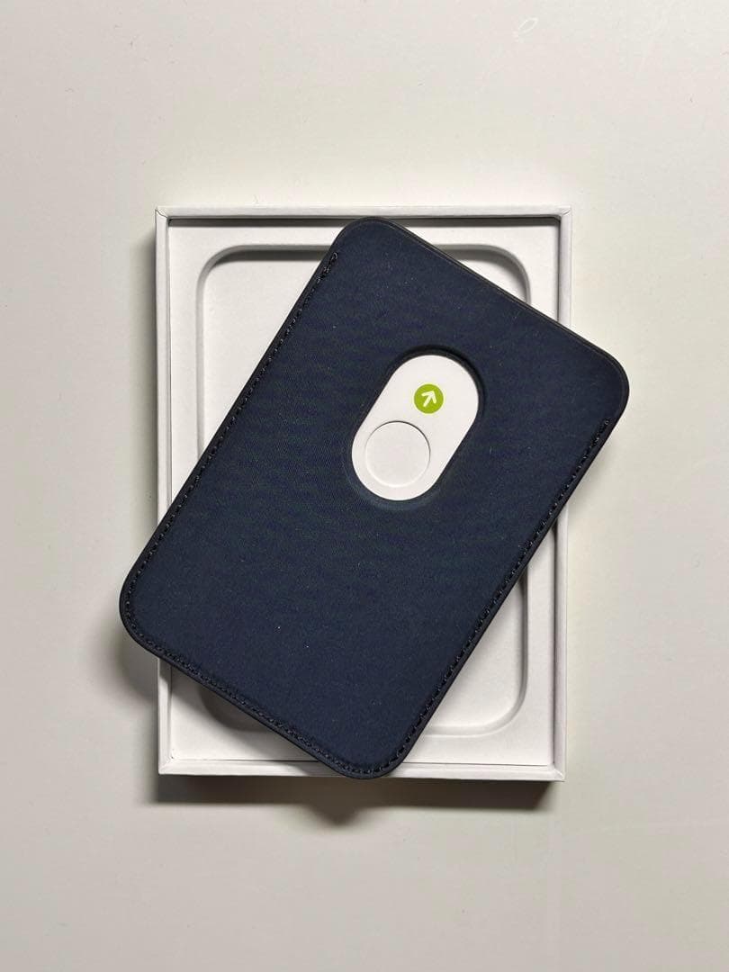 【新品】純正 MagSafe対応iPhoneファインウーブンウォレット・ブルー②