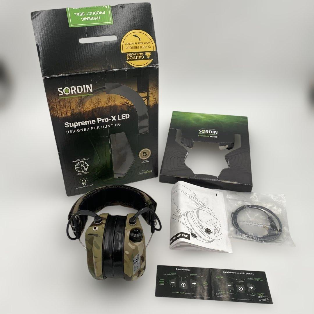 Sordin Supreme Pro-X LED 電子式イヤーマフ　S H59