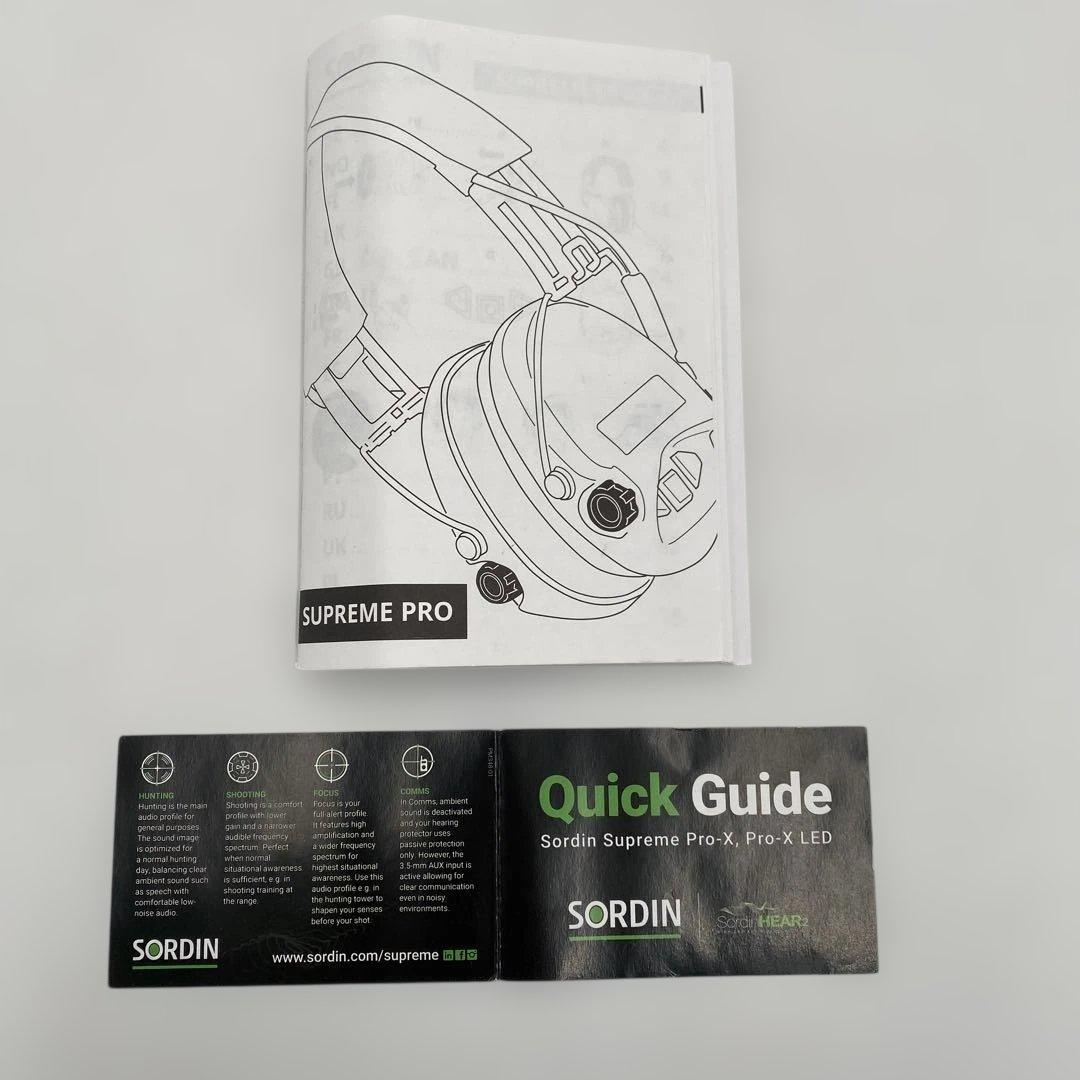 Sordin Supreme Pro-X LED 電子式イヤーマフ　S H59