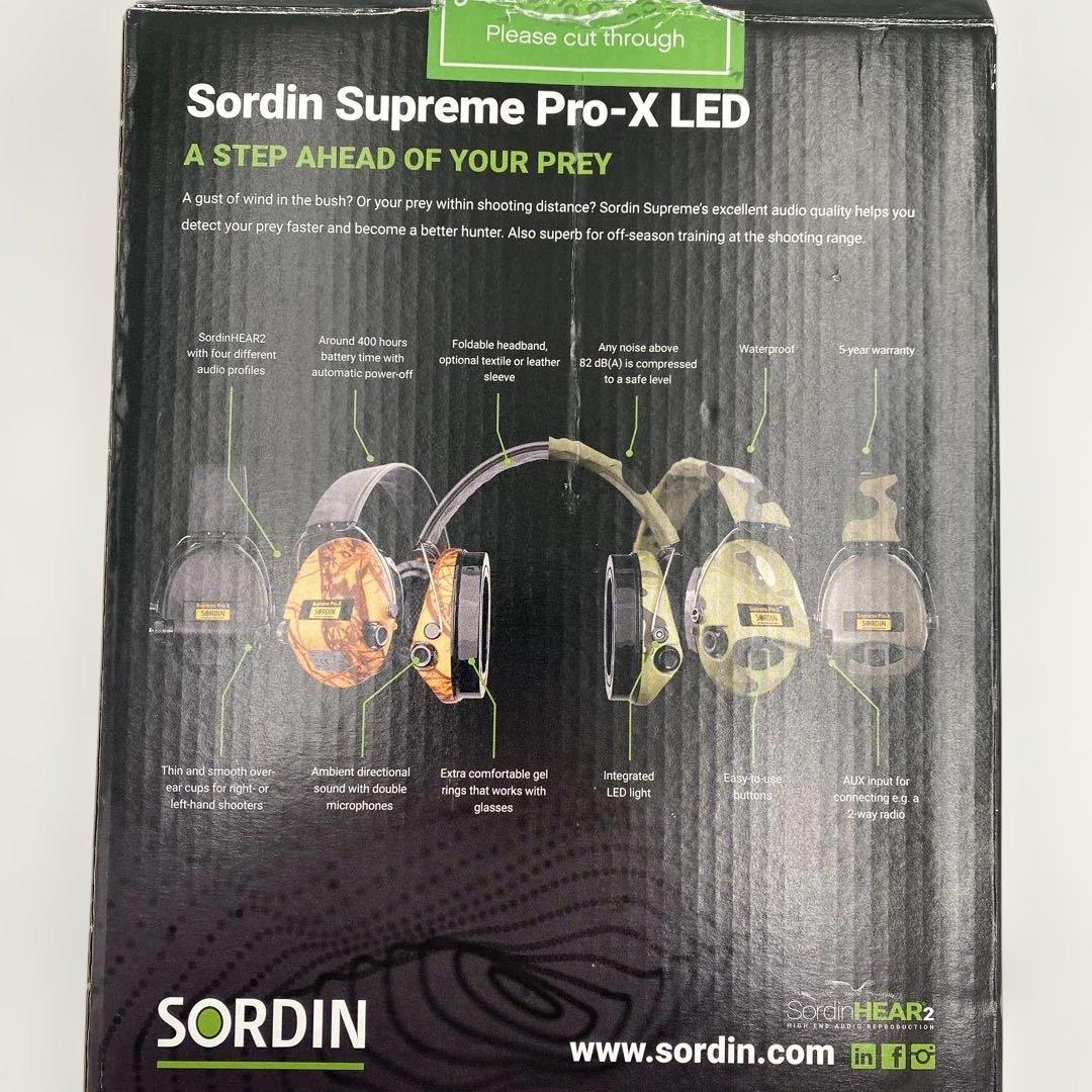 Sordin Supreme Pro-X LED 電子式イヤーマフ　S H59