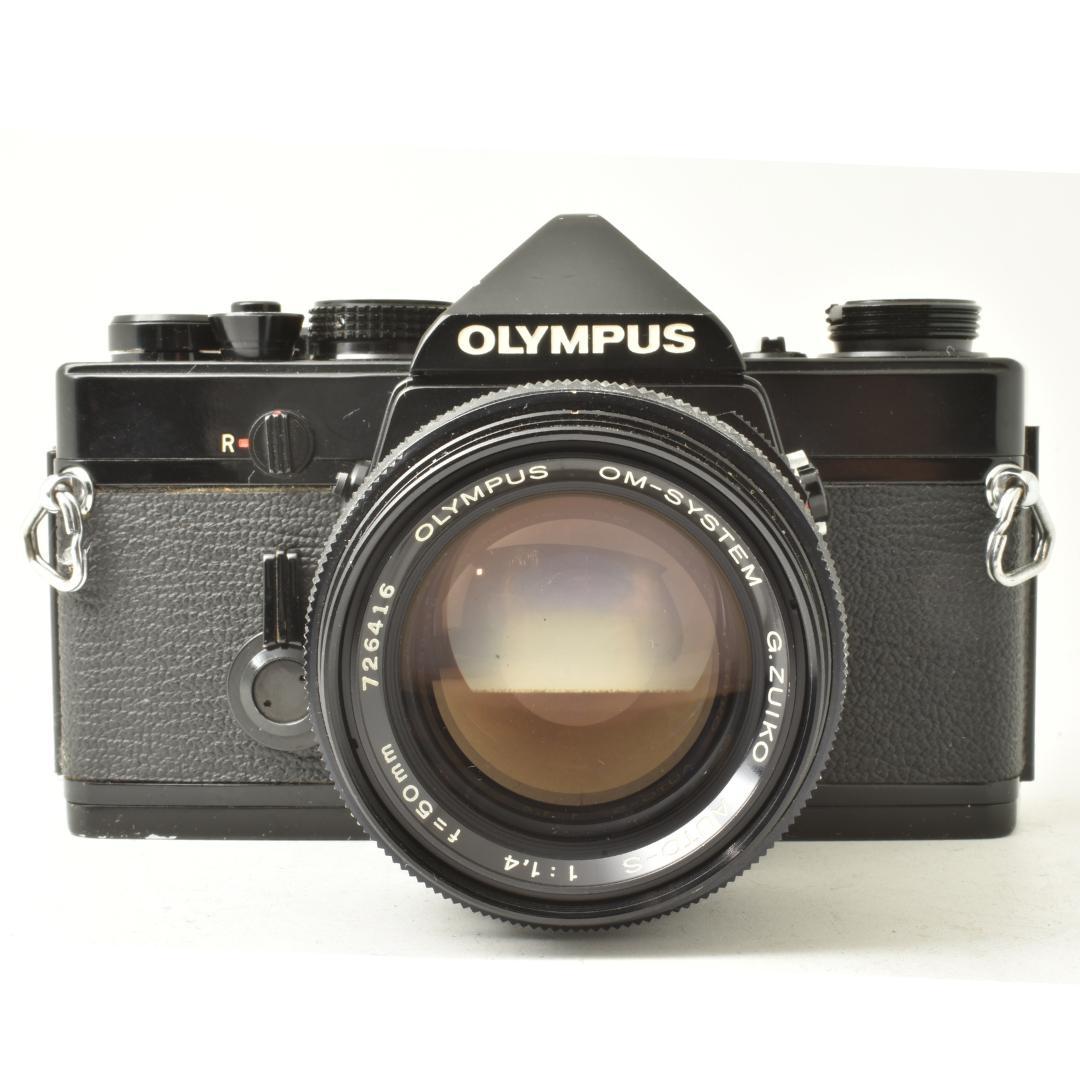 OLYMPUS OM-1 ブラック 50mm F1.4 露出計不動 速度OK