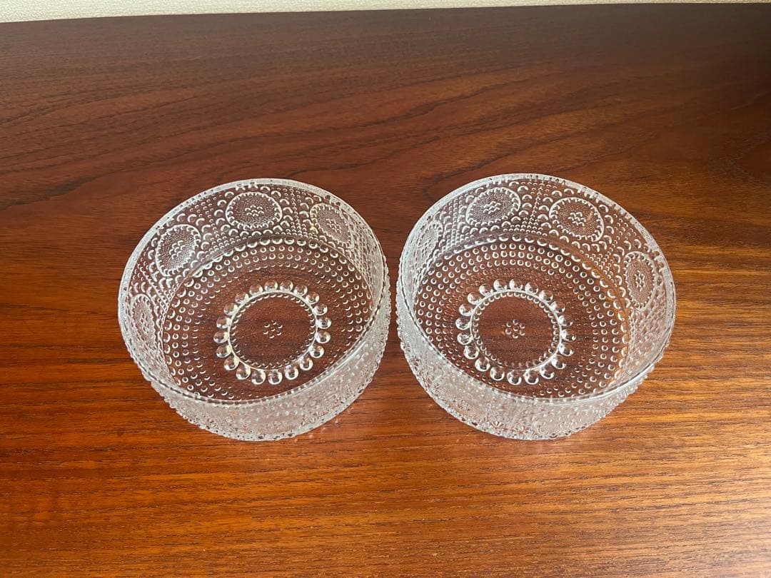 リーヒマエンラシ　グラッポニア　ガラスボウル　径12cm 2個セット