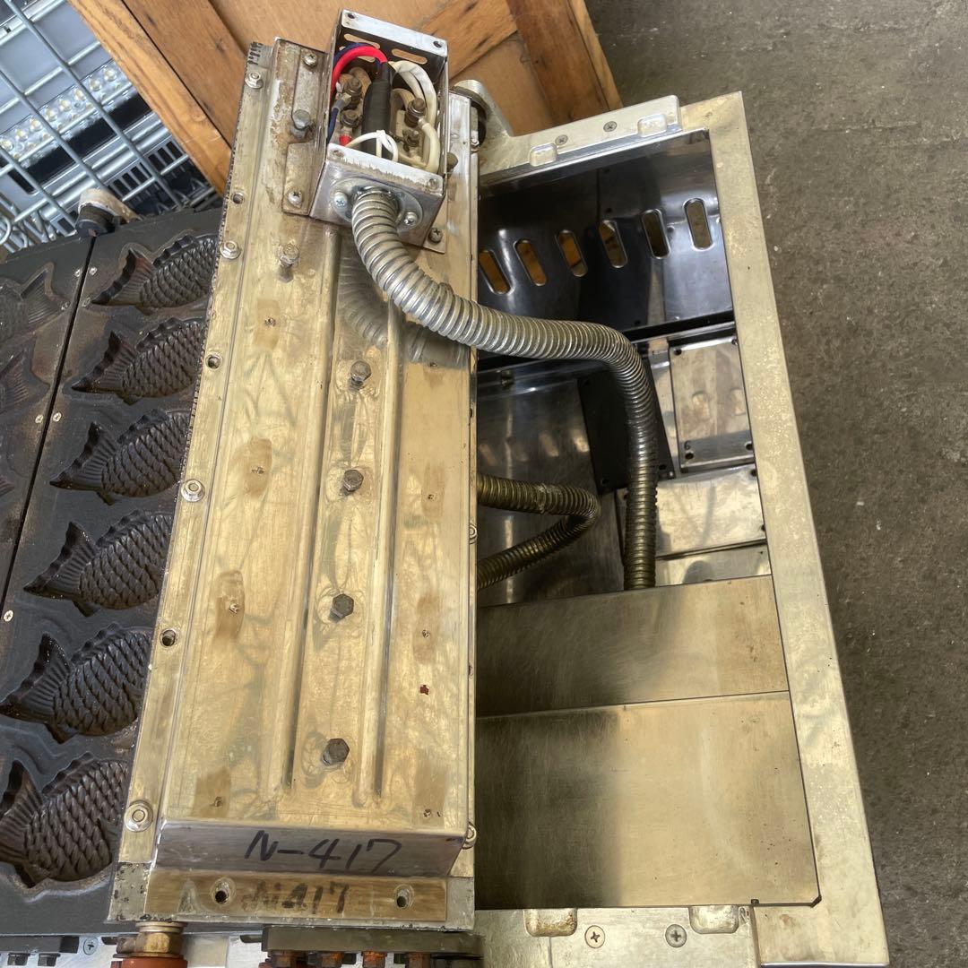 ジャンク品たい焼き器 6匹×2連 鯛焼き器/厨房機器/業務用