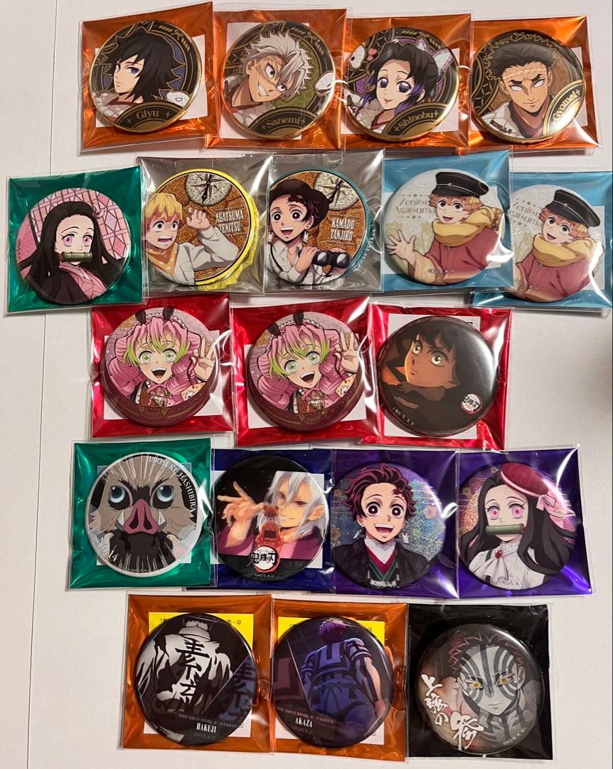 鬼滅の刃　缶バッジ　まとめ売り　61点