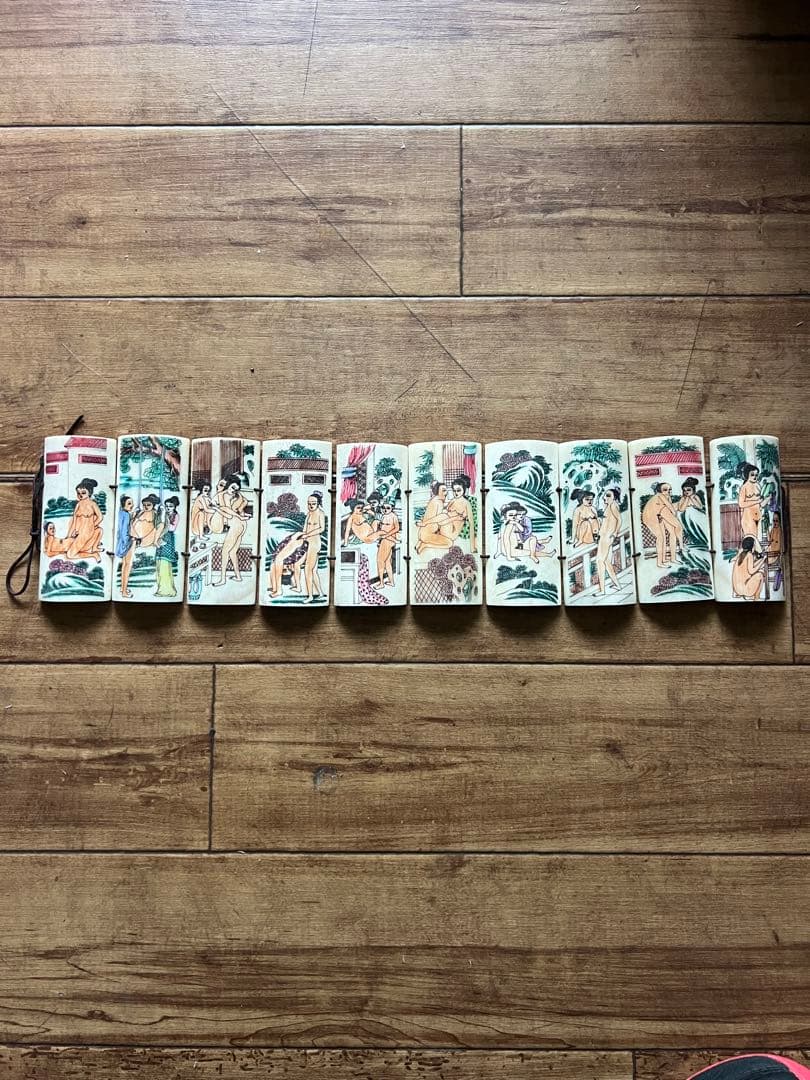 浮世絵春画セクシー セット　骨製彫刻