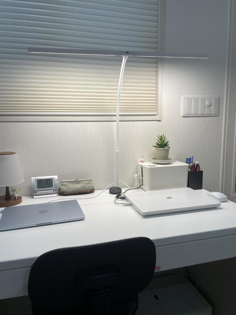 BeaNet デスクライト LED 「無線リモコン・ダブル光源・幅800mm・p