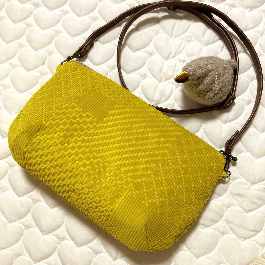 735 ランドパズルのショルダーバッグ　land puzzle ★レア★黄色