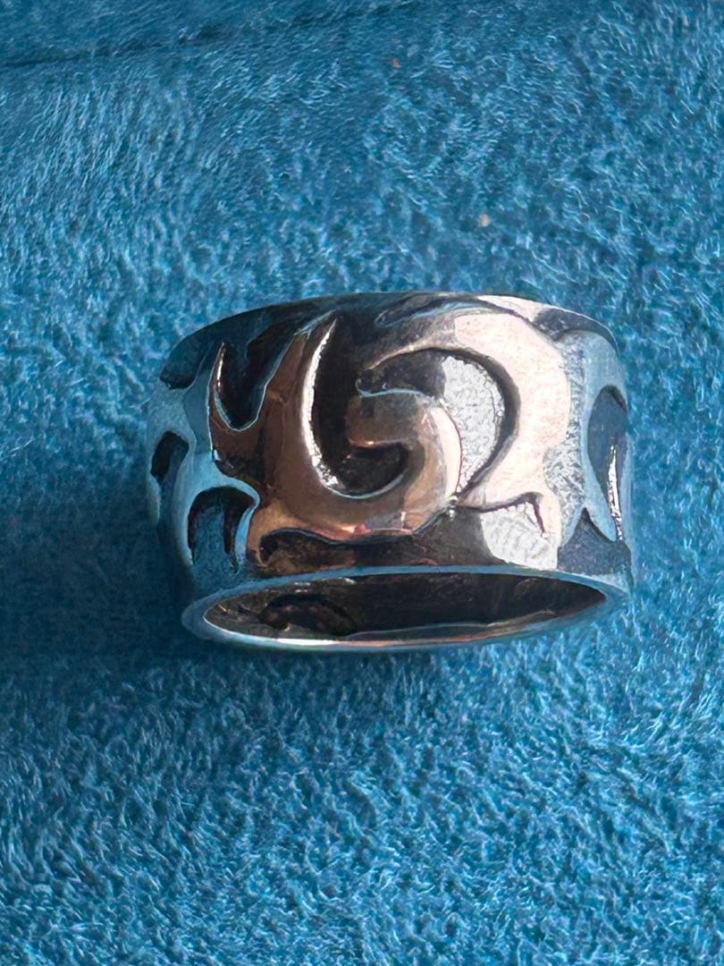 SILVER925 トライバル&アラベスク tattooモチーフ リング 19号