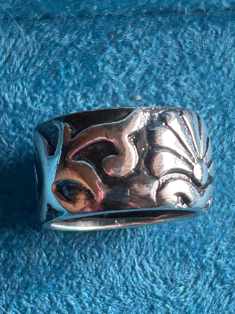 SILVER925 トライバル&アラベスク tattooモチーフ リング 19号