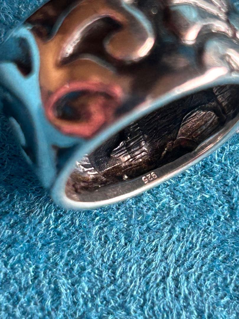 SILVER925 トライバル&アラベスク tattooモチーフ リング 19号