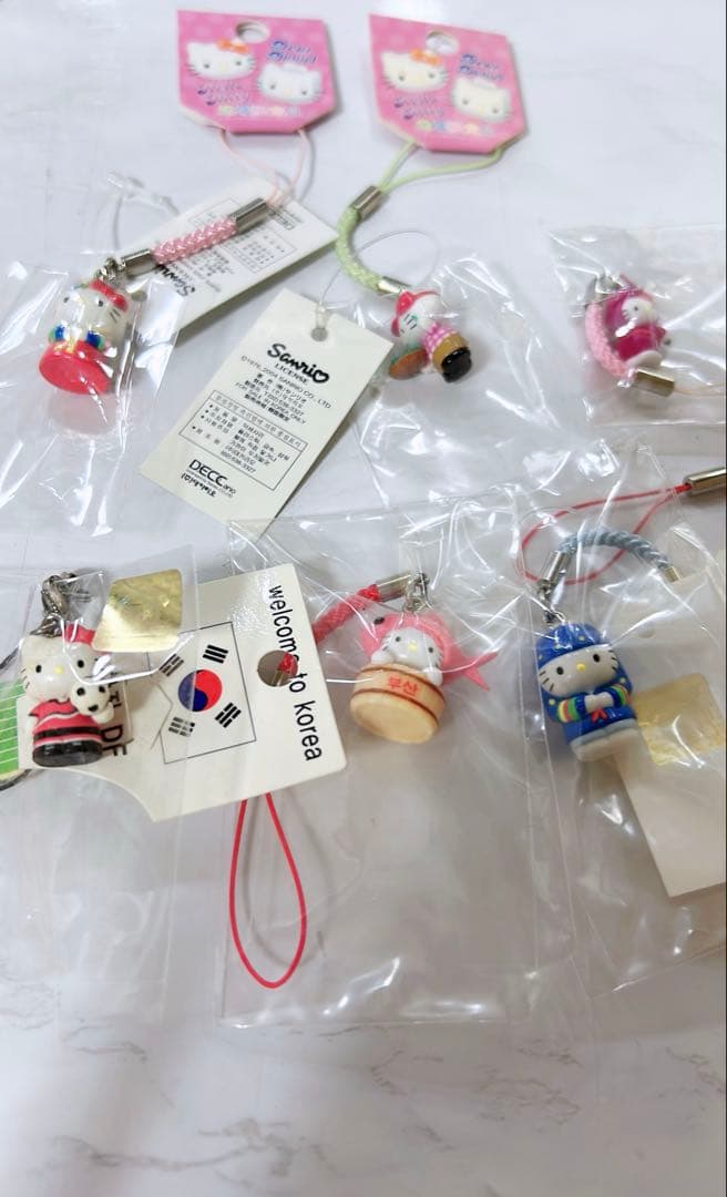 ハローキティ 海外キティ 韓国 根付けセット