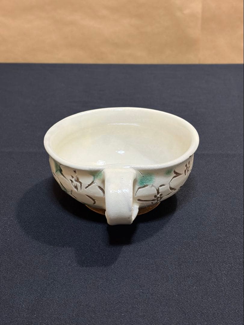 益子焼　スープカップ&ソーサー　作陶家　陶芸家　民藝品　#A