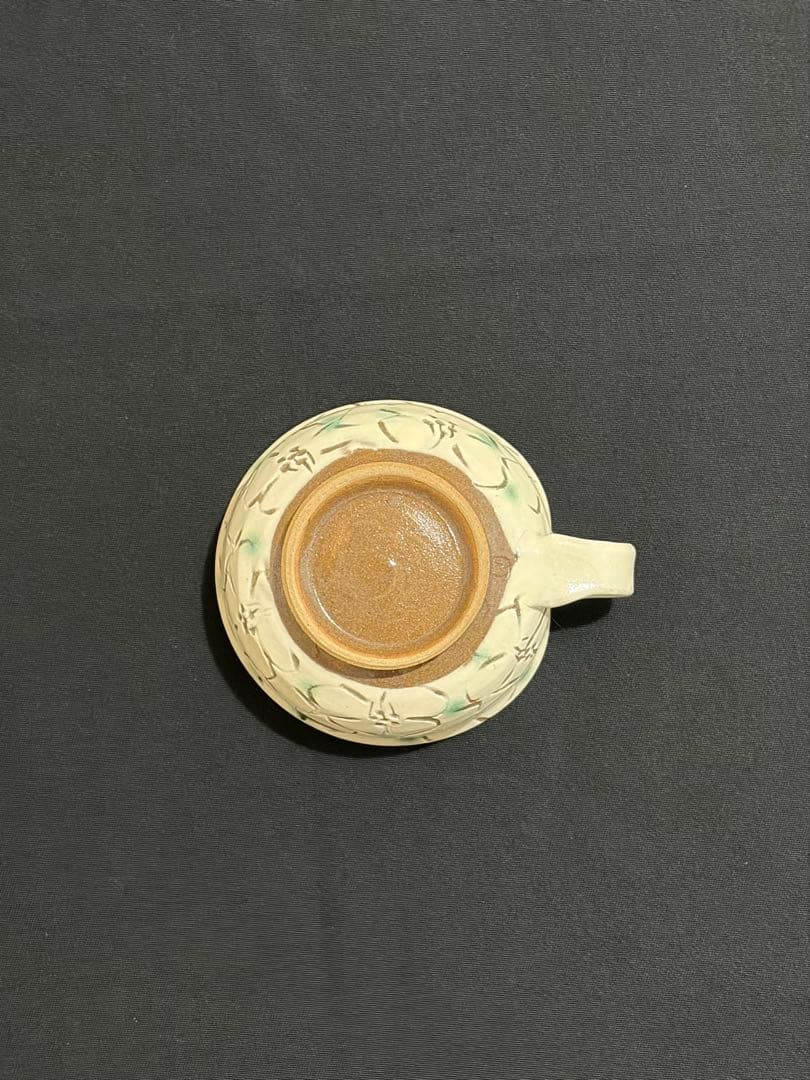 益子焼　スープカップ&ソーサー　作陶家　陶芸家　民藝品　#A