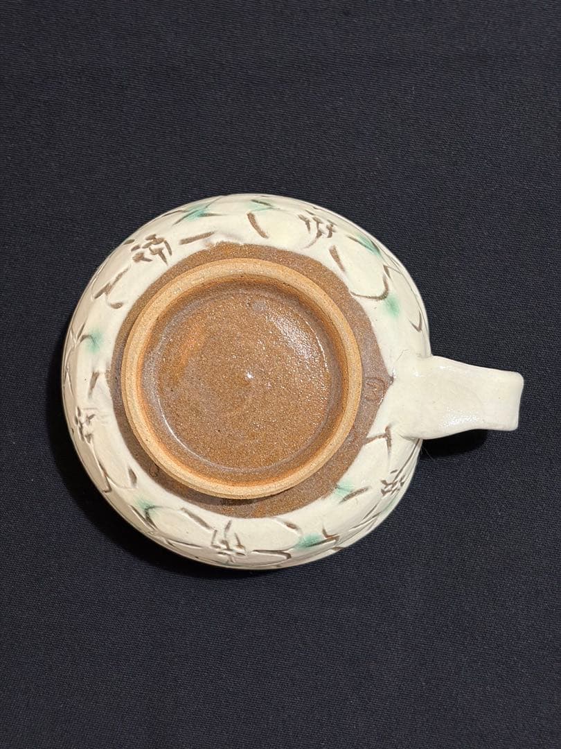 益子焼　スープカップ&ソーサー　作陶家　陶芸家　民藝品　#A