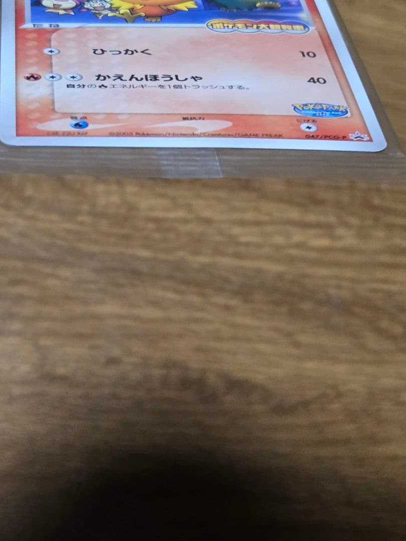 ポケパークのアチャモ プロモ 047/PCG-P ポケモンカード