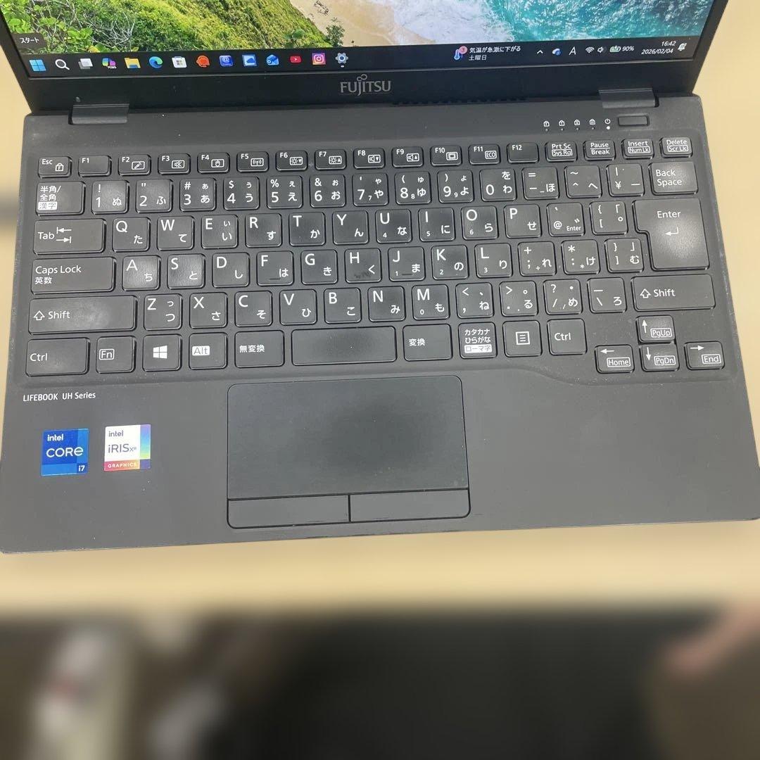値下/世界最軽量級】634g富士通 LIFEBOOK UH i7Win11Pro