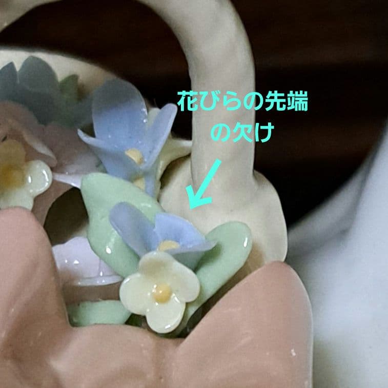 リヤドロLLADRO 「花のバスケットをもつ少女」#8153