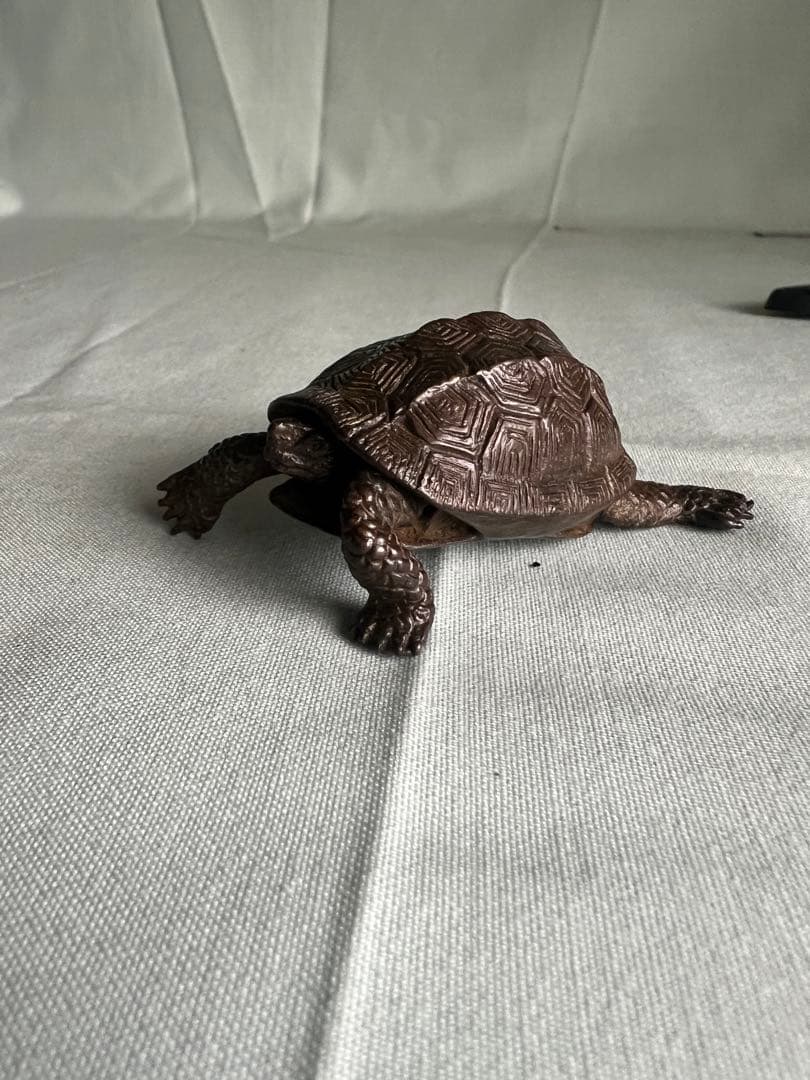 古銅自在亀置物 長約5.2-7.2CM