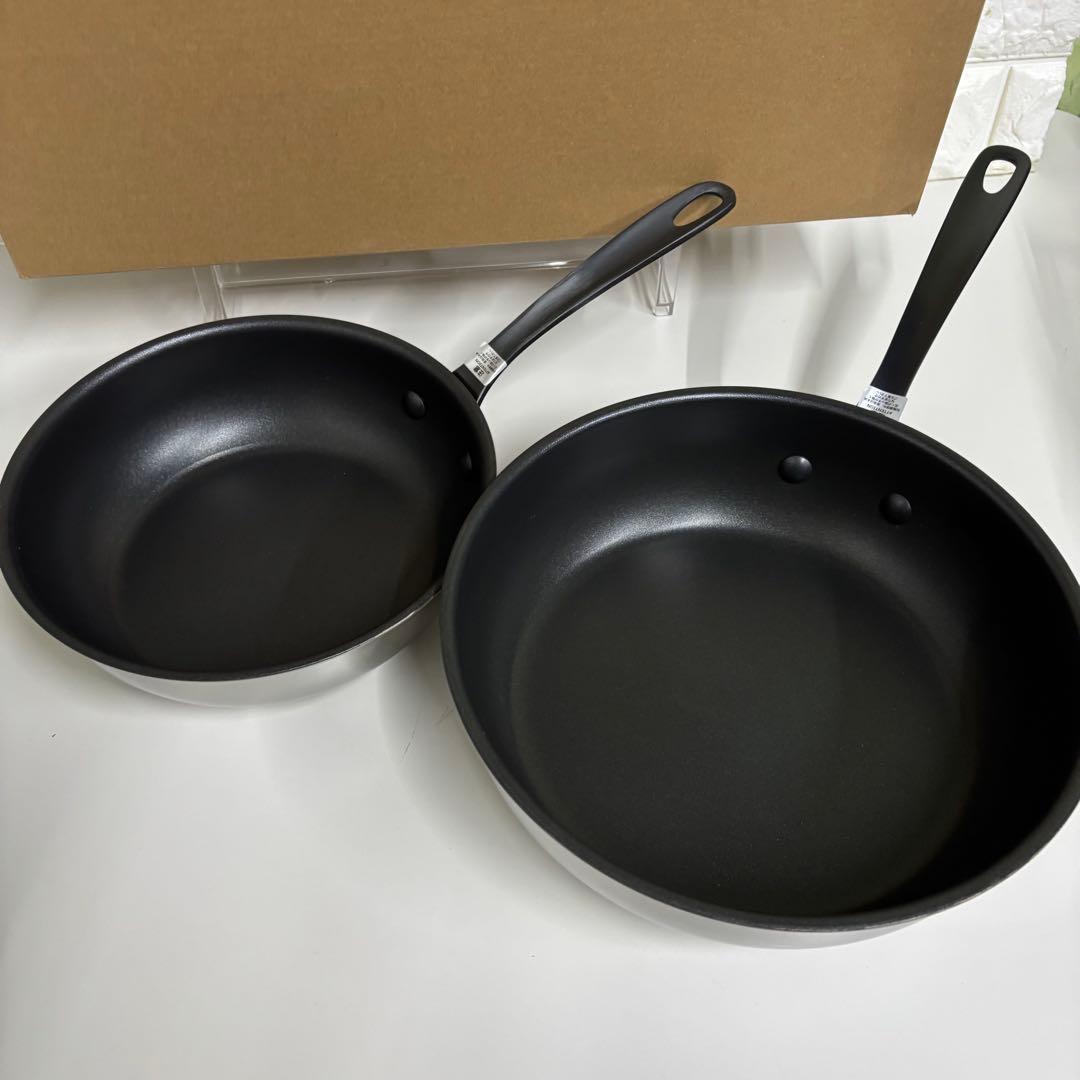 @2 MEYER フライパン　20cm&24cm マイヤー　ジャストフィットパン