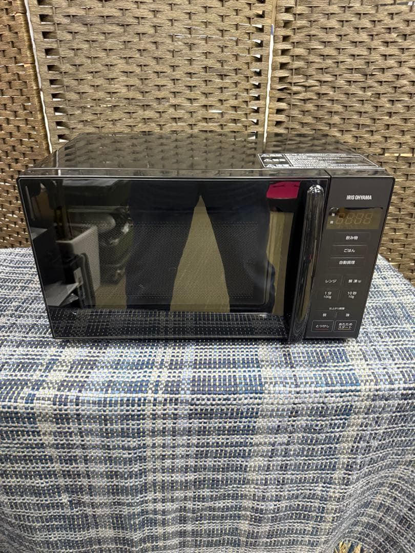 【洗浄消毒作業済】2024年製アイリスオーヤマ　電子レンジ　PMG-T179-B