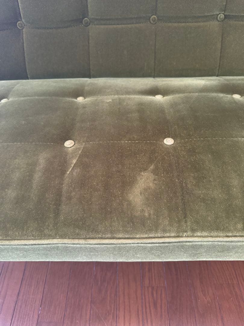 カリモク60 Kチェア 2シーター モケットグリーン ソファ karimoku