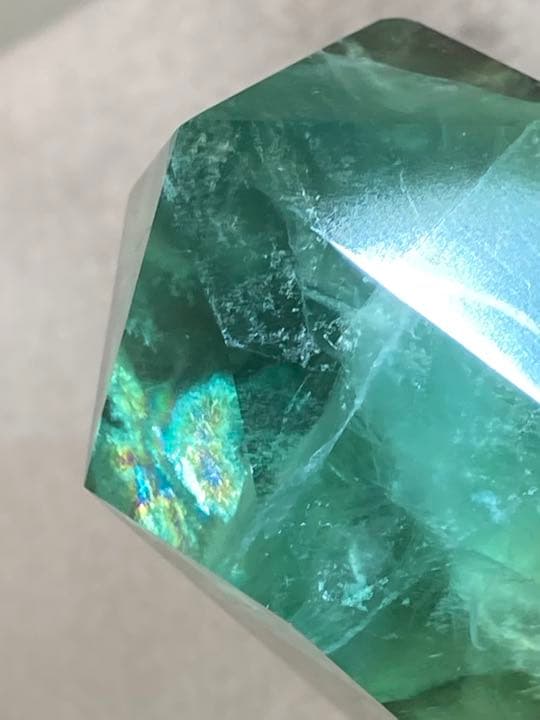 エンジェルフェザー✿*:・　万華鏡　フローライト　マルチカラー　蛍石　ポイント