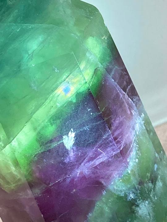 エンジェルフェザー✿*:・　万華鏡　フローライト　マルチカラー　蛍石　ポイント