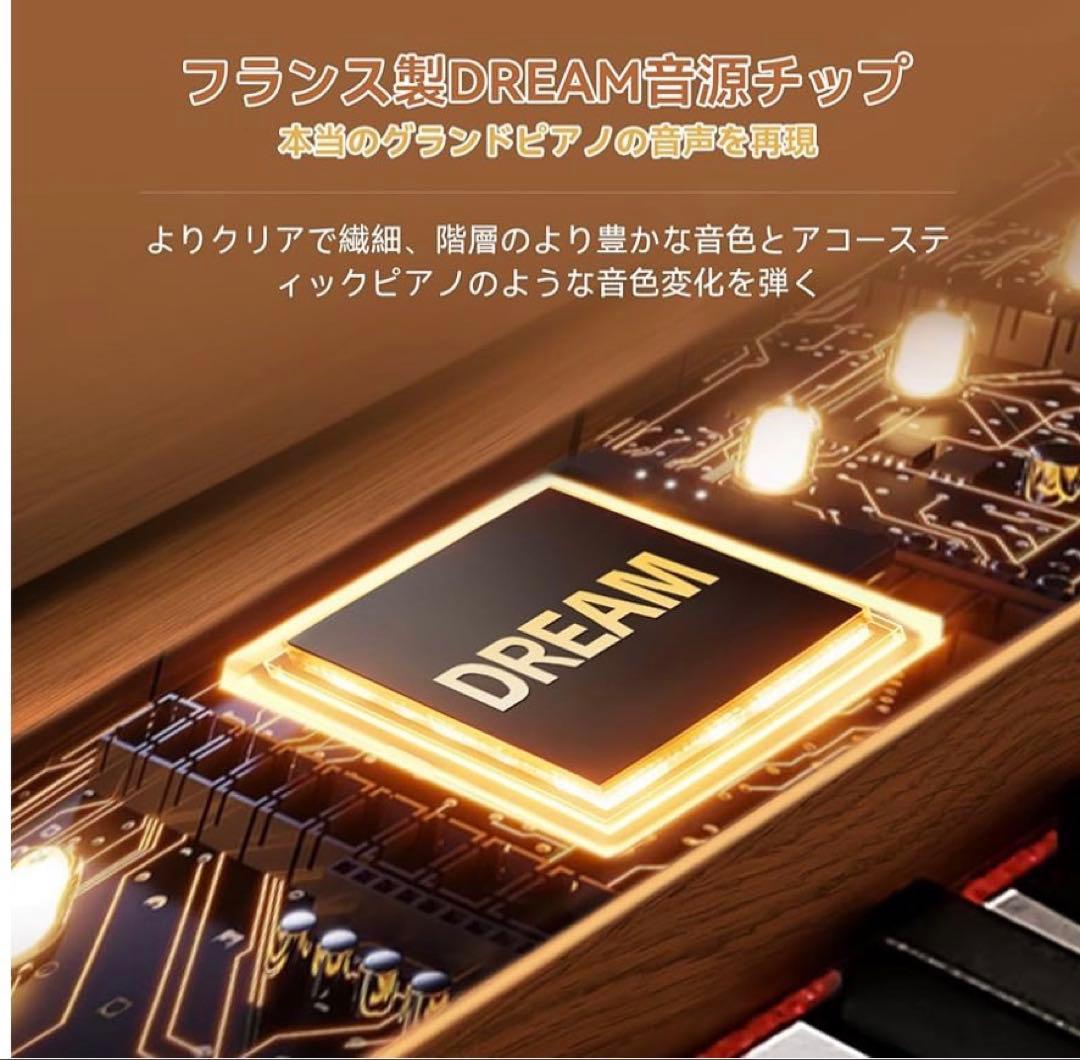 TERENCE 電子ピアノ 88鍵 カウンターウェイト鍵盤 木製 マイク 246