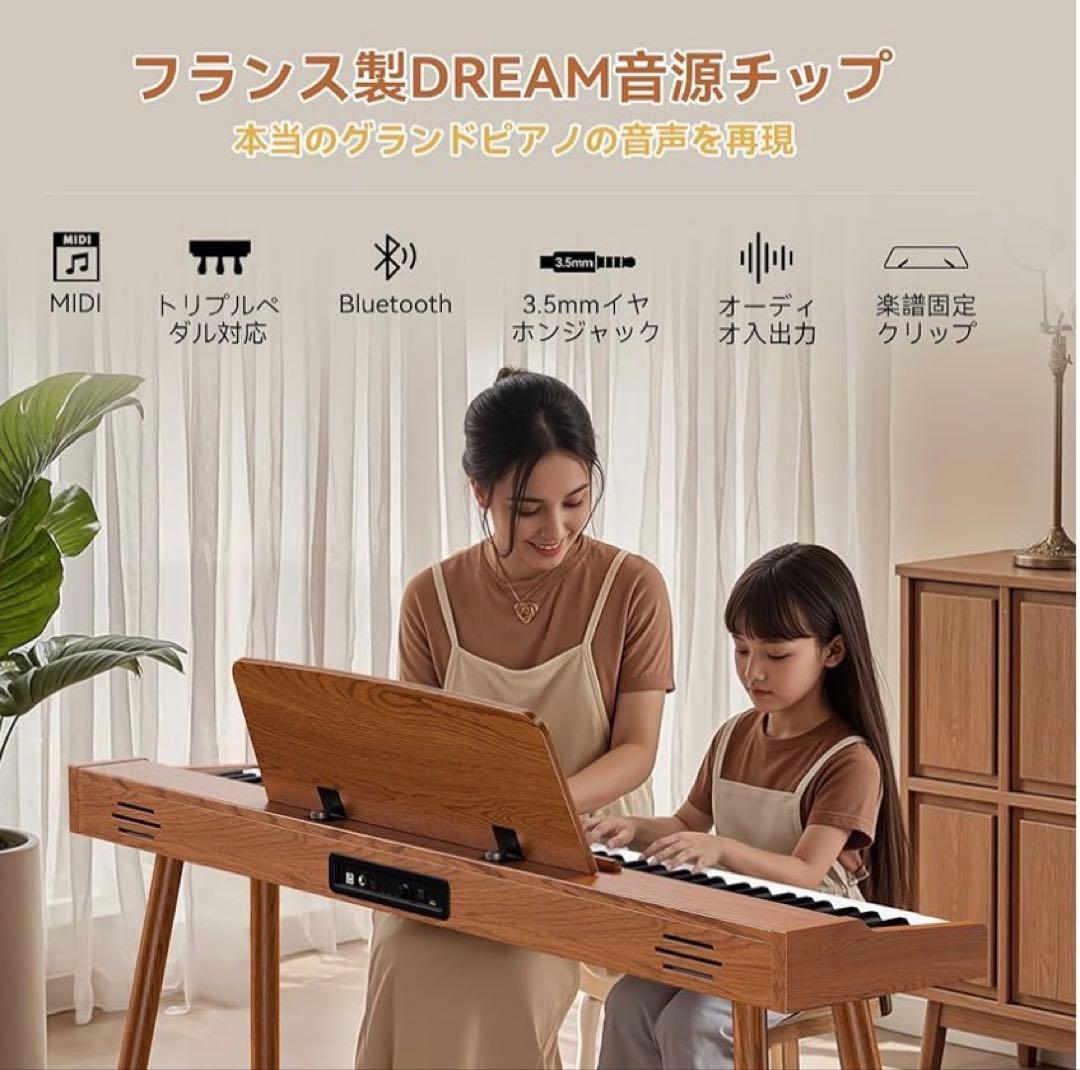 TERENCE 電子ピアノ 88鍵 カウンターウェイト鍵盤 木製 マイク 246