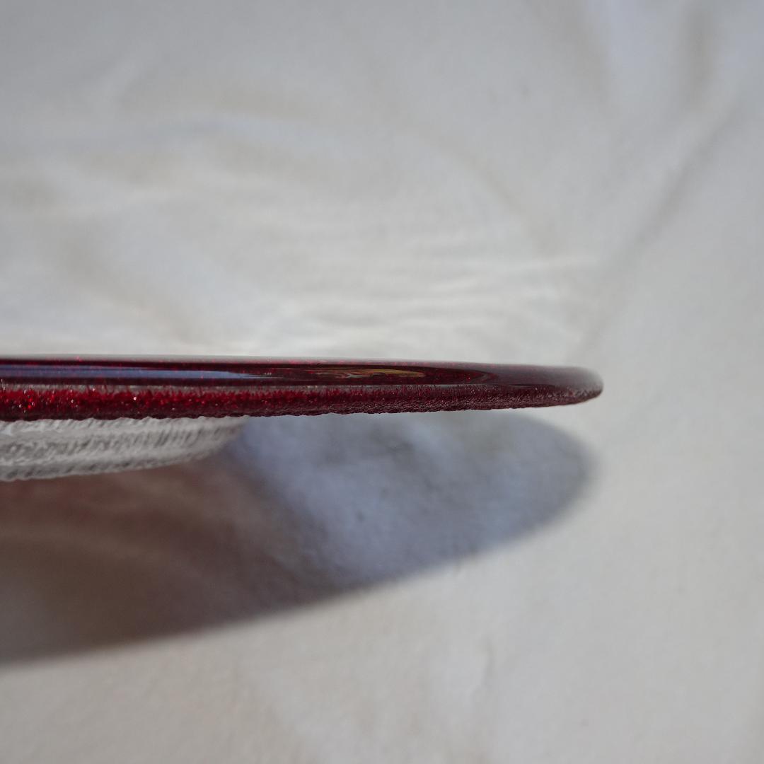 イタリア製 IVV HELIX ヘリックス 2枚セット レッド 赤 直径34cm