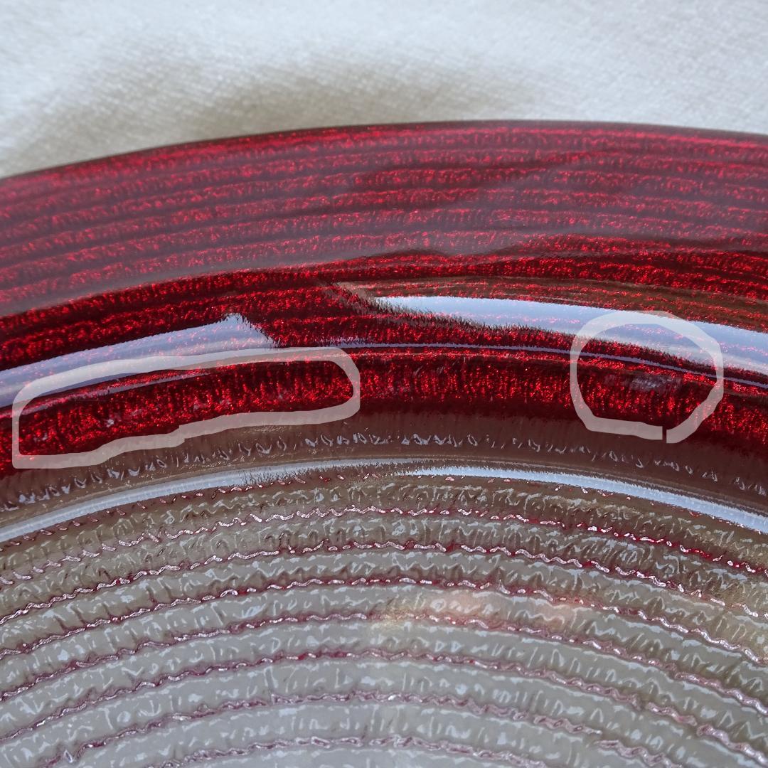 イタリア製 IVV HELIX ヘリックス 2枚セット レッド 赤 直径34cm