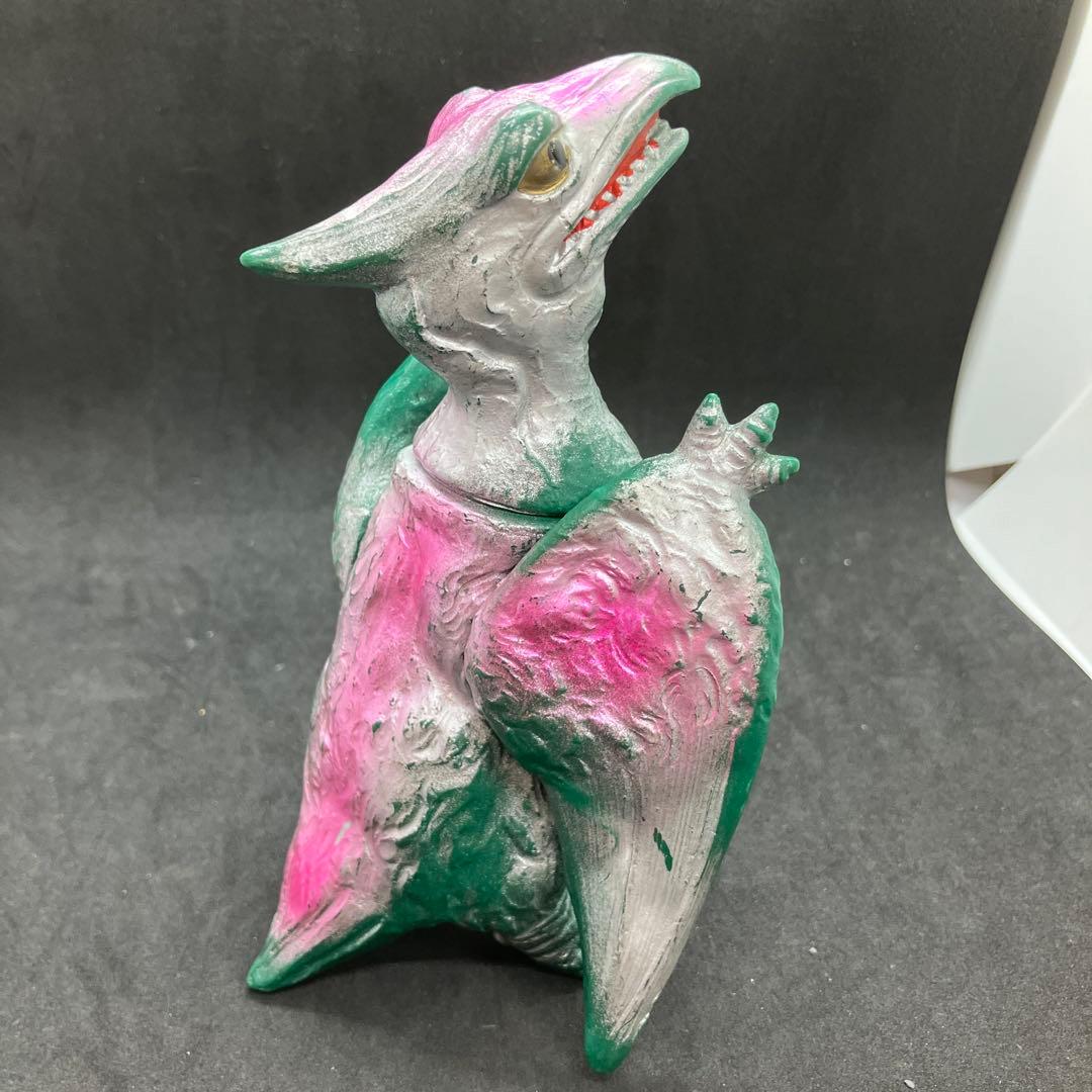 昭和レトロ 三浦トーイ ソフビ プテラノドン (ラードン) パチ怪獣 恐竜 翼竜